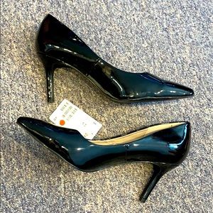 H&M Black Heels with Pointed Toe